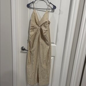 Zara Beige Maxi Dress
